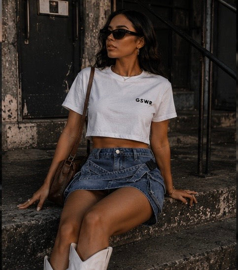 Crossfire Denim Mini Skirt