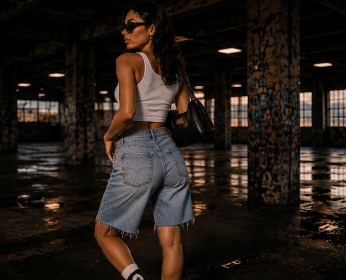 After Hours Denim Shorts