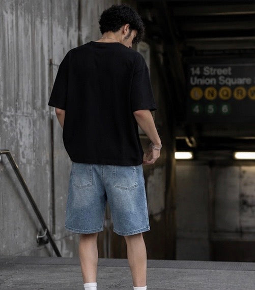 Rebel Wash Denim Shorts