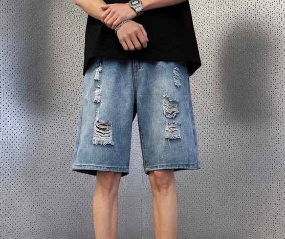Rebel Wash Denim Shorts