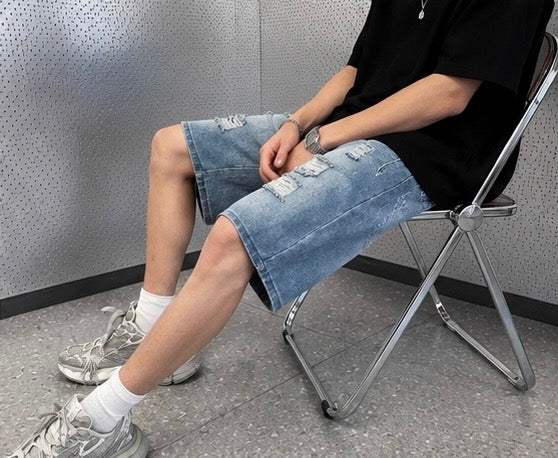 Rebel Wash Denim Shorts