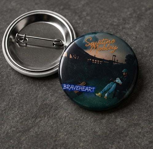 Set of pin buttons