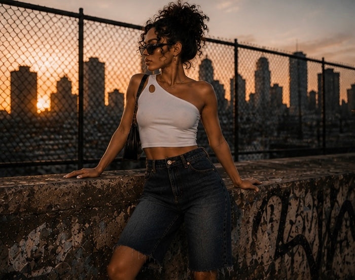 After Hours Denim Shorts
