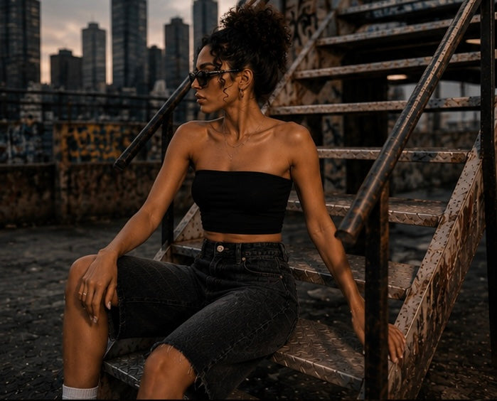 After Hours Denim Shorts
