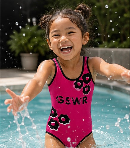 Pink Voltage Kids Swimsuit