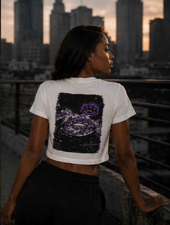 Cosmic Kiss Crop Tee