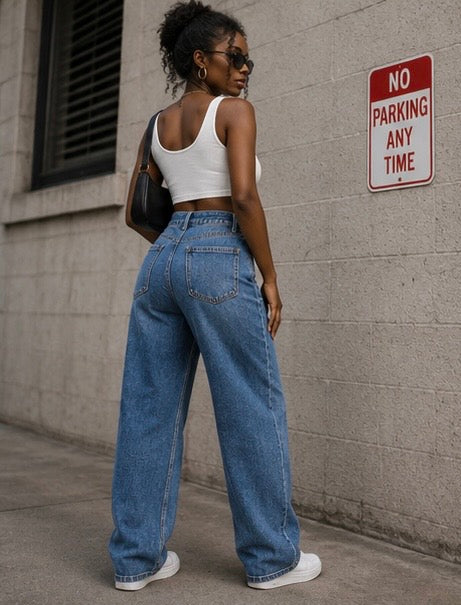 Downtown Loose Denim Baggy Jeans