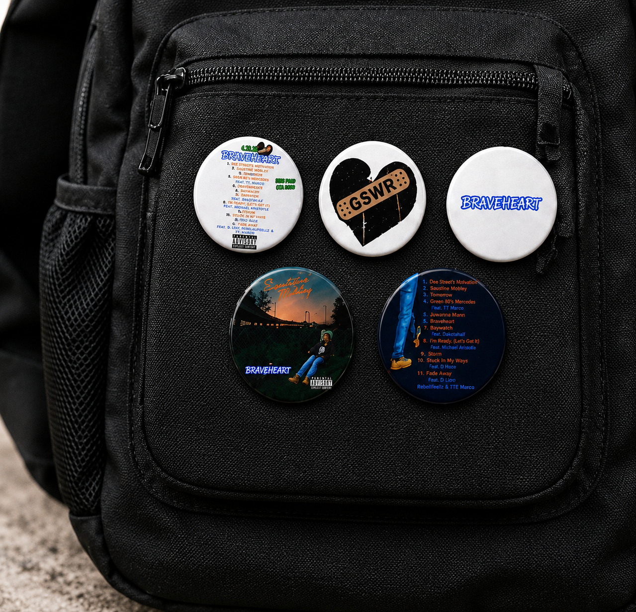 Braveheart Collab Pins