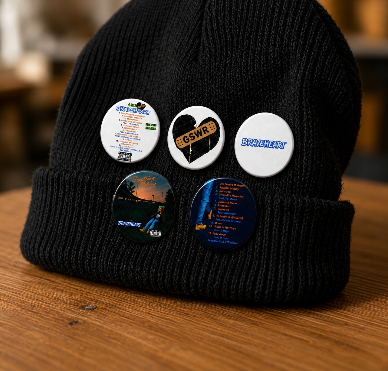 Braveheart Collab Pins