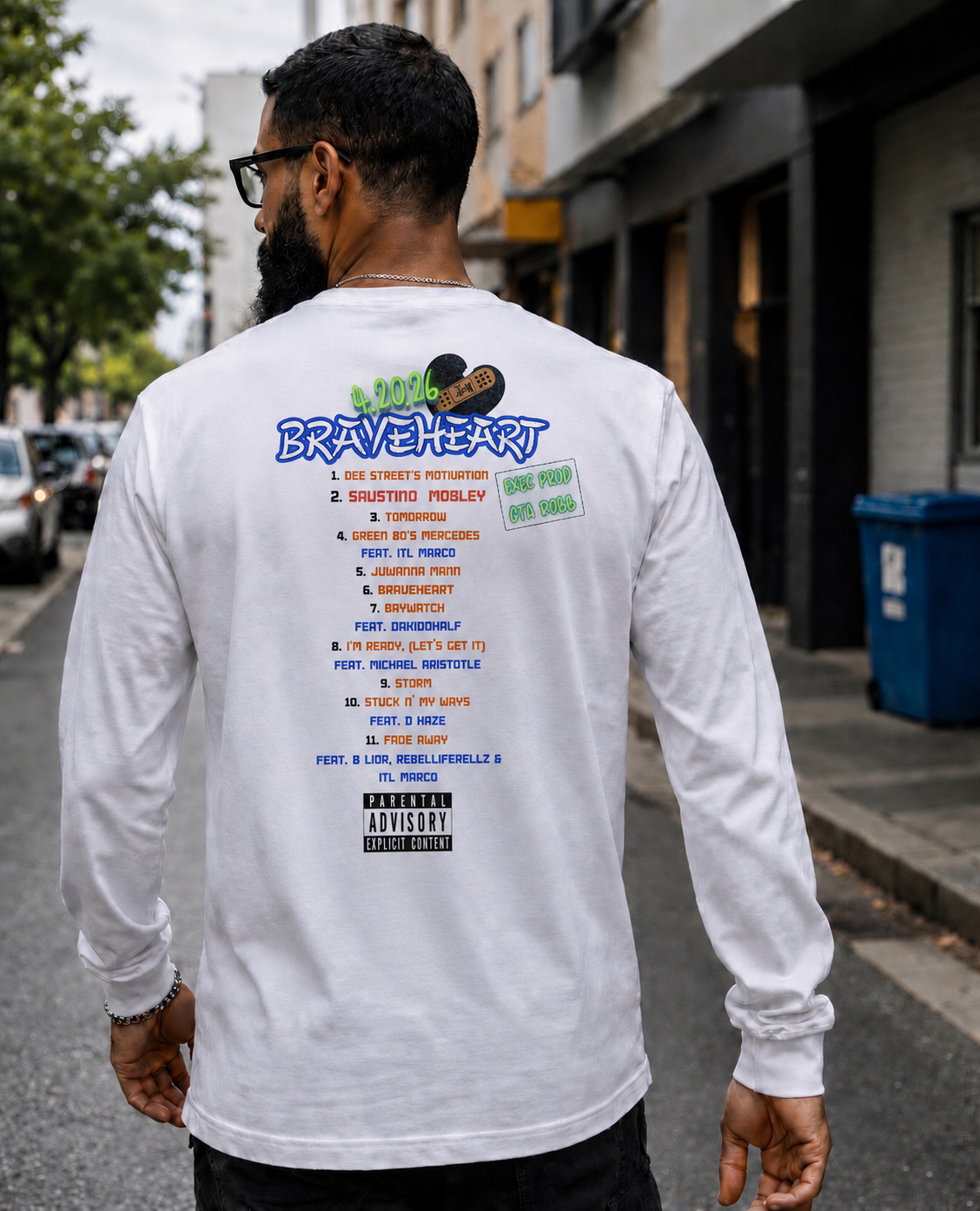 GSWR x Braveheart Tracklist Long Sleeve